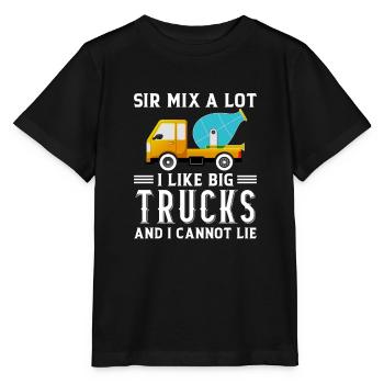 Cement Worker Concrete Mixer Finisher Cement Mixer - Stanley/Stella MINI CREATOR Kids’ T-Shirt - black - Front - Mikhail (115cm)
