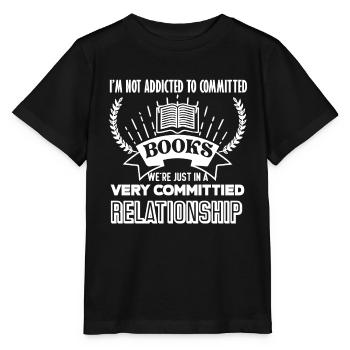 Book In Relationship with Books - Stanley/Stella MINI CREATOR Kids’ T-Shirt - black - Front - Mikhail (115cm)