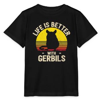 Gerbille - T-shirt bio MINI CREATOR Stanley/Stella Enfant - noir - Devant - Mikhail (115cm)