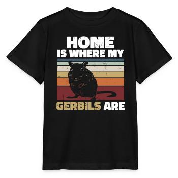 Gerbille - T-shirt bio MINI CREATOR Stanley/Stella Enfant - noir - Devant - Mikhail (115cm)
