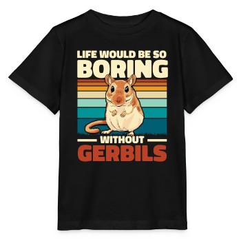 Gerbille - T-shirt bio MINI CREATOR Stanley/Stella Enfant - noir - Devant - Mikhail (115cm)