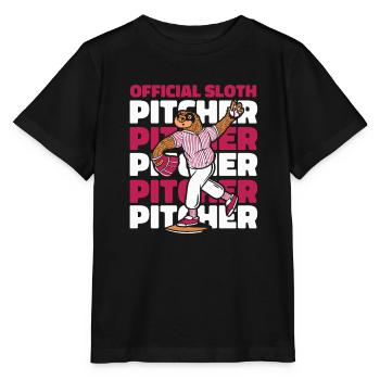 Faultier Krug Faultier Baseball - Stanley/Stella Kinder T-Shirt MINI CREATOR  - Schwarz - Vorne - Mikhail (115cm)