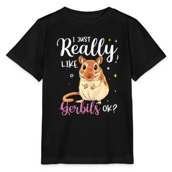 Gerbille - T-shirt bio MINI CREATOR Stanley/Stella Enfant - noir - Devant - Mikhail (115cm)