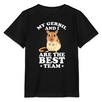 Gerbille - T-shirt bio MINI CREATOR Stanley/Stella Enfant - noir - Devant - Mikhail (115cm)