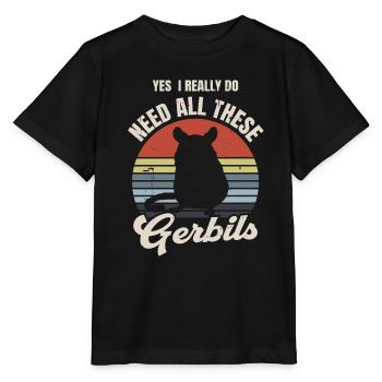 Gerbille - T-shirt bio MINI CREATOR Stanley/Stella Enfant - noir - Devant - Mikhail (115cm)