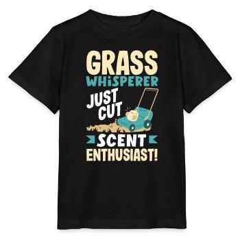 Grass Whisperer Just-Cut Scent Enthusiast - Stanley/Stella MINI CREATOR Kids’ T-Shirt - black - Front - Mikhail (115cm)