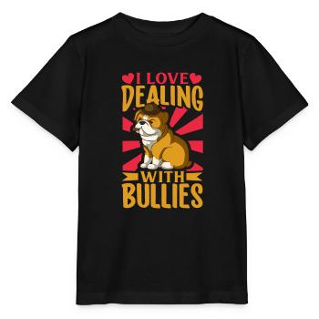french bulldog english bulldog dog lover bulldog - Stanley/Stella Kinder T-Shirt MINI CREATOR  - Schwarz - Vorne - Mikhail (115cm)