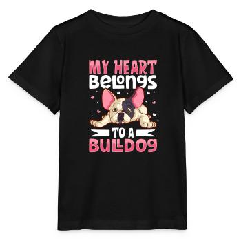 french bulldog english bulldog dog lover bulldog - Stanley/Stella Kinder T-Shirt MINI CREATOR  - Schwarz - Vorne - Mikhail (115cm)