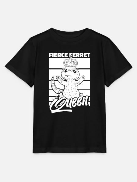 Frettchen Iltis Königin - Stanley/Stella Kinder T-Shirt MINI CREATOR  - Schwarz