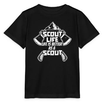 Éclaireur - T-shirt bio MINI CREATOR Stanley/Stella Enfant - noir - Devant - Mikhail (115cm)