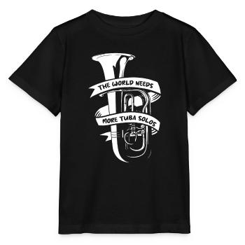 Fanfare Procession Tuba Solo - T-shirt bio MINI CREATOR Stanley/Stella Enfant - noir - Devant - Mikhail (115cm)