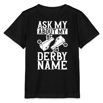 Roller Derby - Stanley/Stella Kinder T-Shirt MINI CREATOR  - Schwarz - Vorne - Mikhail (115cm)
