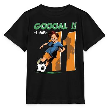 Football Birthday - 11 years old boy - 11. - Stanley/Stella MINI CREATOR Kids’ T-Shirt - black - Front - Mikhail (115cm)