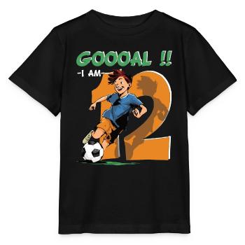 Football Birthday - 12 years old boy - 12. - Stanley/Stella MINI CREATOR Kids’ T-Shirt - black - Front - Mikhail (115cm)