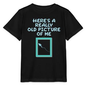 Here's A Really Old Picture Of Me 2 - Stanley/Stella Kinder T-Shirt MINI CREATOR  - Schwarz - Vorne - Mikhail (115cm)