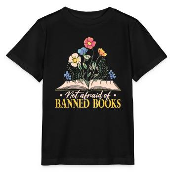 Lire des livres interdits - T-shirt bio MINI CREATOR Stanley/Stella Enfant - noir - Devant - Mikhail (115cm)