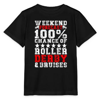Roller derby - T-shirt bio MINI CREATOR Stanley/Stella Enfant - noir - Devant - Mikhail (115cm)