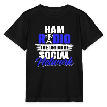 Radio amateur Radio amateur Le réseau social original - T-shirt bio MINI CREATOR Stanley/Stella Enfant - noir - Devant - Mikhail (115cm)