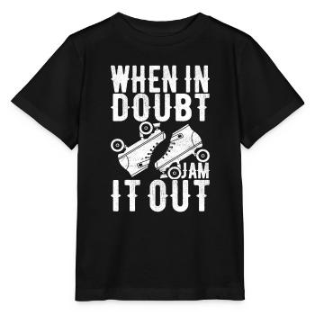 Roller derby - T-shirt bio MINI CREATOR Stanley/Stella Enfant - noir - Devant - Mikhail (115cm)