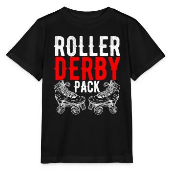 Roller derby - T-shirt bio MINI CREATOR Stanley/Stella Enfant - noir - Devant - Mikhail (115cm)