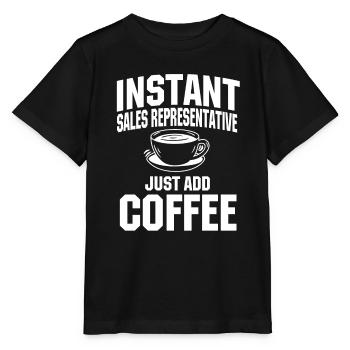Sales Representative Coffee Lovers - Stanley/Stella MINI CREATOR Kids’ T-Shirt - black - Front - Mikhail (115cm)