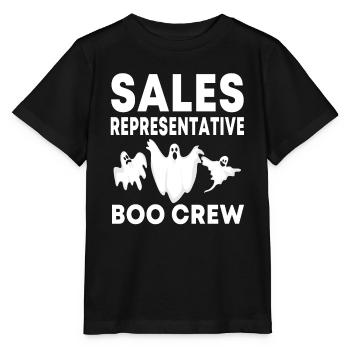Sales Representative Boo Crew Halloween - Stanley/Stella MINI CREATOR Kids’ T-Shirt - black - Front - Mikhail (115cm)