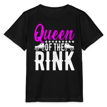 Roller derby - T-shirt bio MINI CREATOR Stanley/Stella Enfant - noir - Devant - Mikhail (115cm)