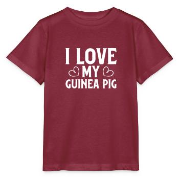 Amoureux du cochon d’Inde Propriétaire du cochon d’Inde - T-shirt bio MINI CREATOR Stanley/Stella Enfant - bordeaux - Devant - Kain (125cm)