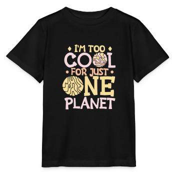 Astronaut Astronomy Solar System Space Kids - Stanley/Stella MINI CREATOR Kids’ T-Shirt - black - Front - Mikhail (115cm)
