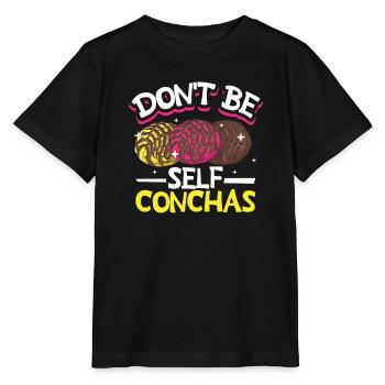 Humour espagnol Conchas Pain mexicain - T-shirt bio MINI CREATOR Stanley/Stella Enfant - noir - Devant - Mikhail (115cm)