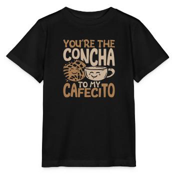 Humour espagnol Conchas Pain mexicain - T-shirt bio MINI CREATOR Stanley/Stella Enfant - noir - Devant - Mikhail (115cm)