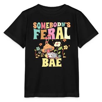 Quelqu’un Feral Bae Opossum Petit ami Petite amie - T-shirt bio MINI CREATOR Stanley/Stella Enfant - noir - Devant - Mikhail (115cm)