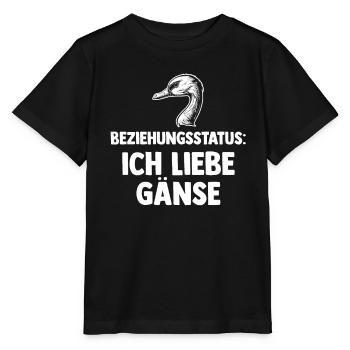 Beziehungsstatus Gans Gänse - Stanley/Stella Kinder T-Shirt MINI CREATOR  - Schwarz - Vorne - Mikhail (115cm)