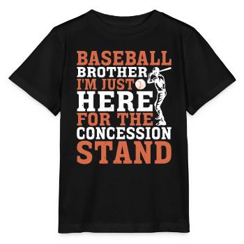 I'm Just Here For The Concession Stand 3 - Stanley/Stella Kinder T-Shirt MINI CREATOR  - Schwarz - Vorne - Mikhail (115cm)