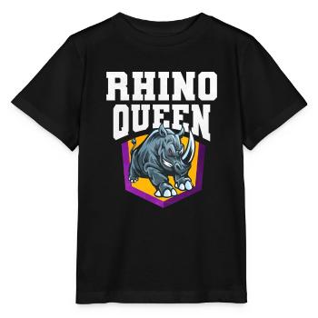 Rhinoceros - Stanley/Stella MINI CREATOR Kids’ T-Shirt - black - Front - Mikhail (115cm)