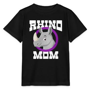 Rhinoceros - Stanley/Stella MINI CREATOR Kids’ T-Shirt - black - Front - Mikhail (115cm)