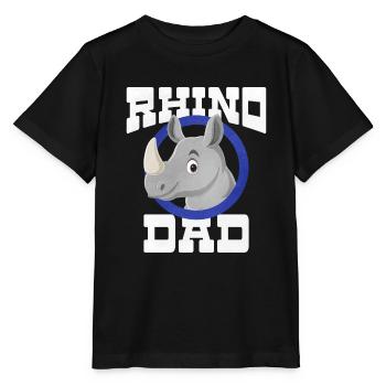 Rhinoceros - Stanley/Stella MINI CREATOR Kids’ T-Shirt - black - Front - Mikhail (115cm)