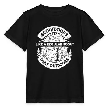 Boy Scout Adventure - Stanley/Stella MINI CREATOR Kids’ T-Shirt - black - Front - Mikhail (115cm)