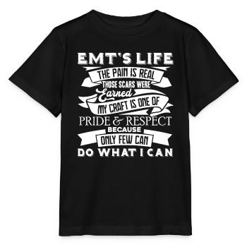 EMT's Life The Pain Is Real - Stanley/Stella MINI CREATOR Kids’ T-Shirt - black - Front - Mikhail (115cm)