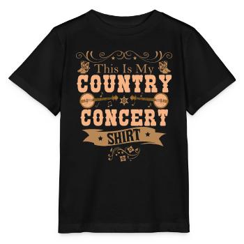 Das ist mein Country-Konzert-Shirt - Stanley/Stella Kinder T-Shirt MINI CREATOR  - Schwarz - Vorne - Mikhail (115cm)