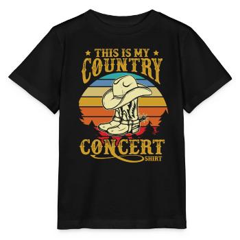 Das ist mein Country-Konzert-Shirt - Stanley/Stella Kinder T-Shirt MINI CREATOR  - Schwarz - Vorne - Mikhail (115cm)