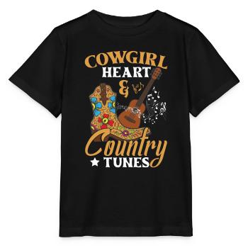 Chansons country - T-shirt bio MINI CREATOR Stanley/Stella Enfant - noir - Devant - Mikhail (115cm)