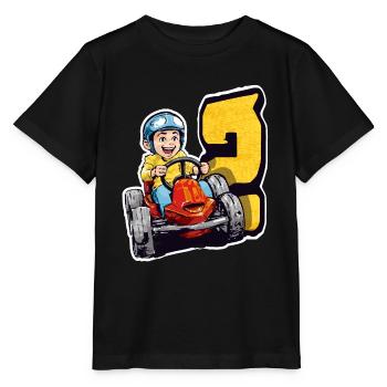 Ich Bin 2 Gokart Kid - Kart Racing - Stanley/Stella Kinder T-Shirt MINI CREATOR  - Schwarz - Vorne - Mikhail (115cm)