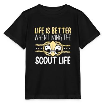 Boy Scout Life - Stanley/Stella MINI CREATOR Kids’ T-Shirt - black - Front - Mikhail (115cm)