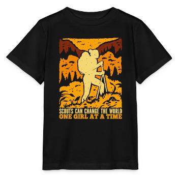 Boy Scout Girl - Stanley/Stella MINI CREATOR Kids’ T-Shirt - black - Front - Mikhail (115cm)