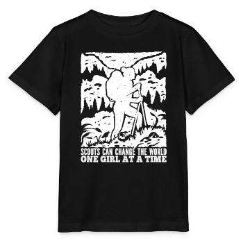 Boy Scout Girl - Stanley/Stella MINI CREATOR Kids’ T-Shirt - black - Front - Mikhail (115cm)