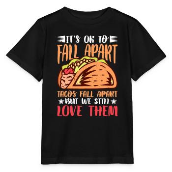 C’est correct de s’effondrer, les tacos s’effondrent 3 - T-shirt bio MINI CREATOR Stanley/Stella Enfant - noir - Devant - Mikhail (115cm)
