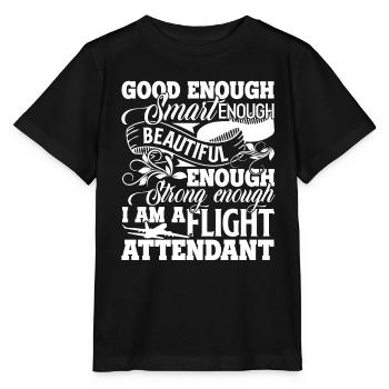Flight Attendant I'm A Strong Flight Attendant - Stanley/Stella MINI CREATOR Kids’ T-Shirt - black - Front - Mikhail (115cm)