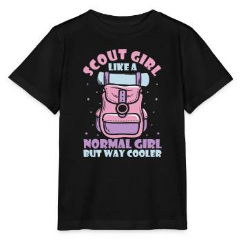 Pfadfinder Mädchen - Stanley/Stella Kinder T-Shirt MINI CREATOR  - Schwarz - Vorne - Mikhail (115cm)