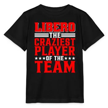 Libero, le joueur le plus fou de l’équipe - T-shirt bio MINI CREATOR Stanley/Stella Enfant - noir - Devant - Mikhail (115cm)